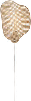 GOOD&MOJO Wandlamp Kinabalu bamboe/kap 40x10xh.50cm, naturel