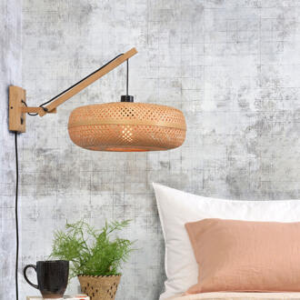 GOOD&MOJO Wandlamp Palawan - Bamboe - 55x40x45cm Bruin