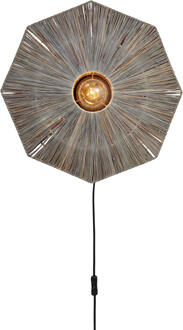 GOOD&MOJO Wandlamp Panama dia. 45cm, dk.grijs