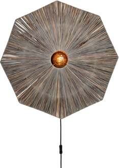 GOOD&MOJO Wandlamp Panama dia. 65cm, dk.grijs