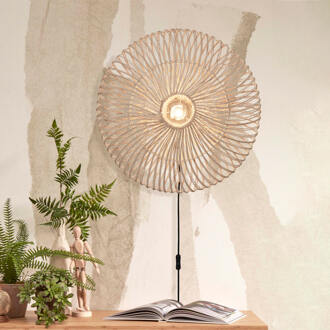 GOOD&MOJO Wandlamp Zanzibar - Rotan Wit - Ø55cm