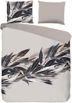 Good Morning Dekbedovertrek Dekbedovertek Katoen - Gisele - Eenpersoons (140x200 Cm) - Grijs & Meerkleurig Katoen - Veren - Good Morning - Dekbed-Discounter.nl Grijs,Meerkleurig - 140 x 200/220 cm