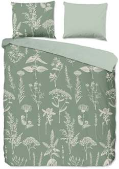 Good Morning Dekbedovertrek Katoen-Flanel - Herbs - Lits-Jumeaux (240x220 Cm) - Meerkleurig Katoen Flanel - Natuur & Bloemen - Good Morning - Dekbed-Discounter.nl - 240 x 200/220 cm