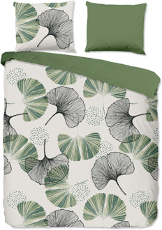 Good Morning Dekbedovertrek Katoen - Gigi - Tweepersoons (200x200 Cm) - Groen & Meerkleurig Katoen - Natuur - Good Morning - Dekbed-Discounter.nl Groen,Meerkleurig - 200 x 200/220 cm