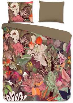 Good Morning Dekbedovertrek Katoen - Marcus - Tweepersoons (200x200 Cm) - Meerkleurig Katoen - Bloemen - Good Morning - Dekbed-Discounter.nl - 200 x 200/220 cm