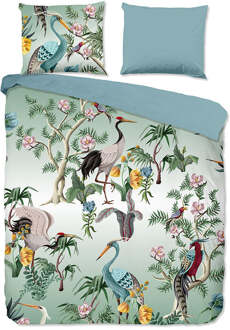 Good Morning Dekbedovertrek Katoen - Reeva - Eenpersoons (140x200 Cm) - Meerkleurig Katoen - Natuur & Dieren - Good Morning - Dekbed-Discounter.nl