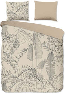 Good Morning Dekbedovertrek Katoen - Sym - Tweepersoons (200x200 Cm) - Beige Katoen - Natuur - Good Morning - Dekbed-Discounter.nl