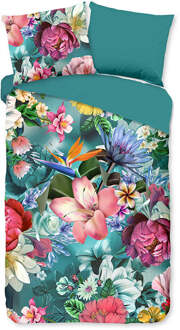 Good Morning Dekbedovertrek Katoen - Taindra - Eenpersoons (140x200 Cm) - Meerkleurig Katoen - Natuur - Good Morning - Dekbed-Discounter.nl - 140 x 200/220 cm