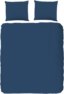 Good Morning Dekbedovertrek Uni 200x200/220 cm denimkleurig Blauw