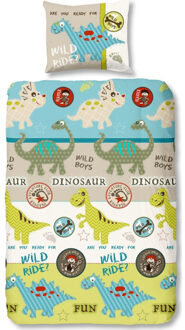Good Morning dino's dekbedovertrek, 140 x 200/220 cm