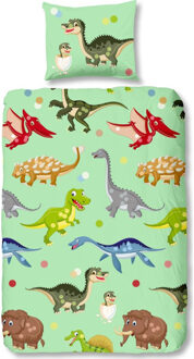 Good Morning dinosaurs dekbedovertrek, 140 x 200/220 cm