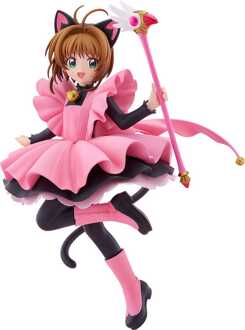 Good Smile Company Cardcaptor Sakura Pop Up Parade PVC Statue Sakura Kinomoto: Black Cat Costume Ver. L Size 22 cm
