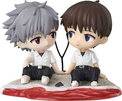 Good Smile Company Rebuild of Evangelion Chibi Figure Shinji Ikari & Kaworu Nagisa 8 cm