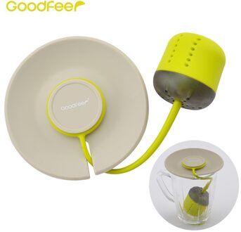 Goodfeer Silicone Thee-ei Losse Blad Zeef Met Deksel Herbal Filter Thee Bal Zetgroep Voor Drinken Koffie Thee Accessoires