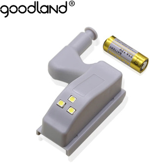 Goodland LED Under Cabinet Light Universal Wardrobe Light Sensor Led Armario With Battery Night Lamp For Kitchen Cupboard Closet