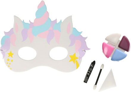 goodmark Verkleedset eenhoorn - masker en schmink set - kinderen - unicorn - eenhoornsetje - Carnaval
