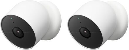 Google Nest Cam Indoor + Outdoor Batterij (2-pack)