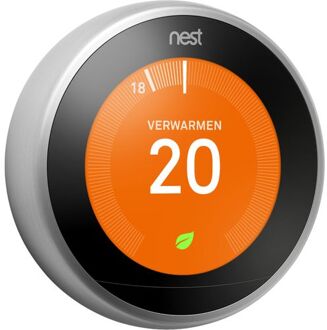 Google Nest Thermostat 3rd Gen (Zilver)