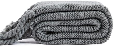 Gooi Draad Deken Met Kwastje Slaapbank Plaid Reizen Vliegtuig Auto Dutje Dekens Zachte Wandtapijten Bedcover Mantas Home Decor grijs