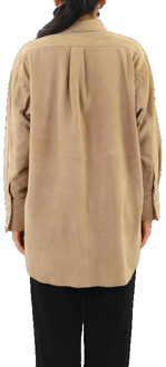 Goosecraft Dames gc lizzy blouse - maat S Beige