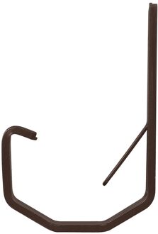 Gootbeugel Voor Minigoot 65mm - Type Kort - Aluminium - Bruin