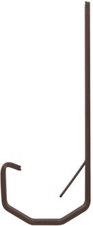 Gootbeugel Voor Minigoot 65mm - Type Lang - Aluminium - Bruin