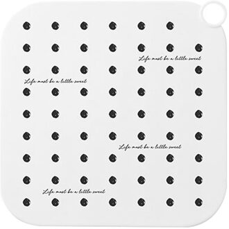 Gootsteen Afvoer Zeef Haar Riool Deodorant Afvoerputje Pad Badkamer Wc Siliconen Afsluitdeksel Mat Anti Geur Water Pad wit