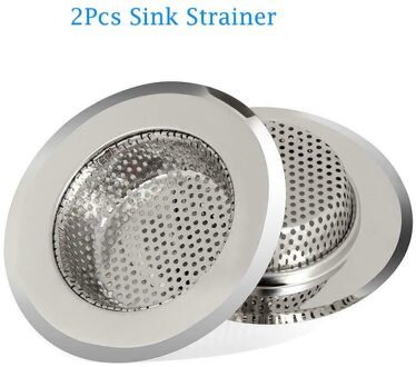 Gootsteen Zeef Rvs Goot Filter Mesh Val Bad Wastafel Diversen Afvoer Gat Zeef Keuken Gadget 2stk