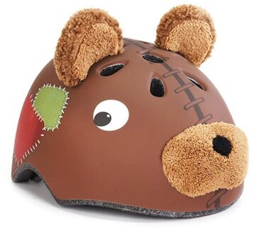 Goplus Kid Veiligheid Fietshelmen Hoge Dichtheid Pc Cartoon Schaatsen Kind Fietsen Paardrijden Kids Fiets Helmen Skiën Veiligheid Helm beer / S