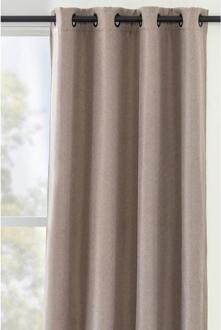 Gordijn Dion - 140x280 Cm (1 Stuk) - Polyester - Taupe