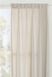 Gordijn Emma - Off White - 140x280 Cm (1 Stuk) - Polyester - Wit