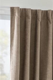 Gordijn Fabian - 135x280 Cm (1 Stuk) - Polyester - Bruin