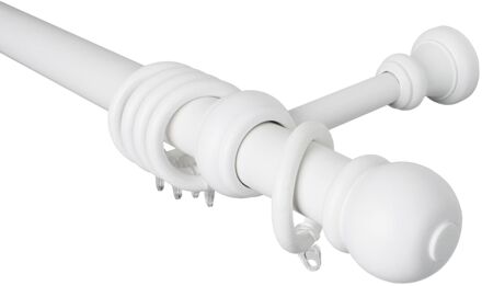 Gordijn Kit Deko Wit Hout 120cm 28mm