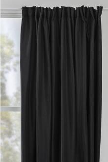 Gordijn Luca XL - 280x280 Cm (1 Stuk) - Polyester - Zwart