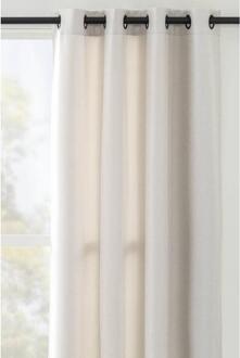 Gordijn Mila - 140x280 Cm (1 Stuk) - Polyester - Wit