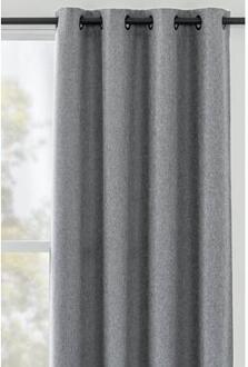 Gordijn Mila - grijs - 140x280 cm (1 stuk) - Leen Bakker - 280 x 140