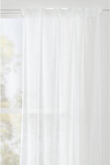 Gordijn Nora - 140x280 Cm (1 Stuk) - Polyester - Wit