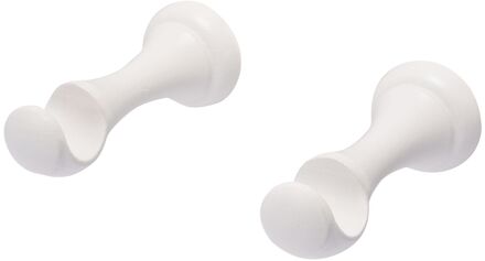 Gordijn Opensteunen Wit 20mm 2 Stuks
