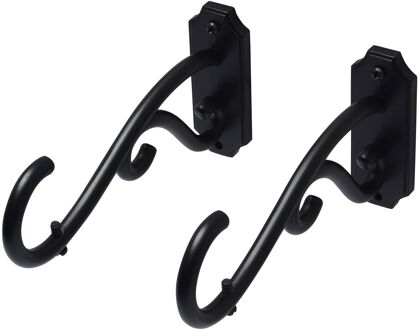 Gordijn Ophangsteunen Elegant Zwart 28mm