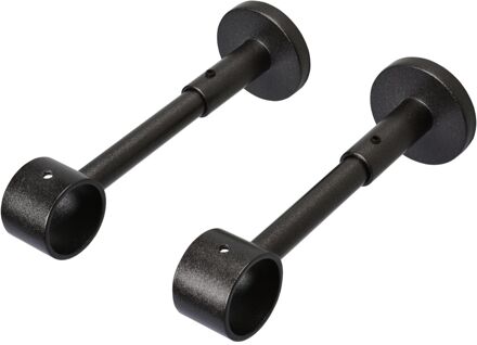 Gordijn Ophangsteunen Extern Antraciet 28mm 2 Stuks