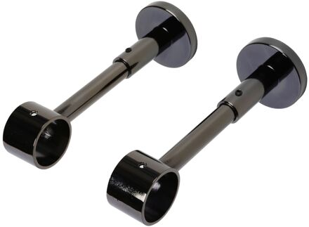 Gordijn Ophangsteunen Zwart Nikkel 28mm