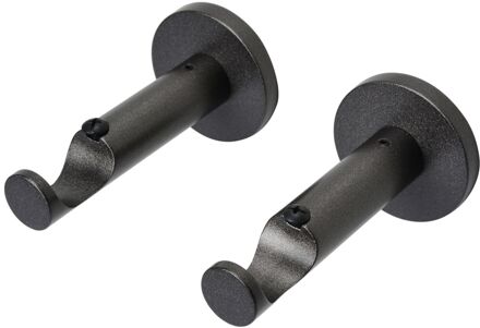 Gordijn Oplegsteunen Antraciet 28mm 2 Stuks