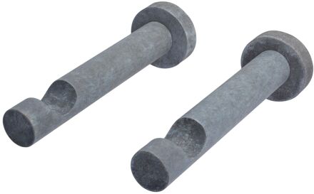 Gordijn Oplegsteunen Grijs 28mm