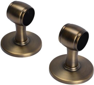 Gordijn Plafondsteunen Brons 28mm 2 Stuks
