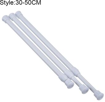 Gordijn Rail Pole Staaf Telescopische Spanning Hoge Carbon Staal Uitschuifbare Voor Badkamer 30-50cm