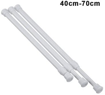 Gordijn Rail Pole Staaf Telescopische Spanning Hoge Carbon Staal Uitschuifbare Voor Badkamer DFDS889 40-70cm