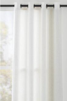 Gordijn Ravi - Naturel - 140x280 Cm (1 Stuk) - Polyester - Crème