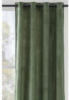 Gordijn Valletta - groen- 140x280 cm (1 stuk) - Leen Bakker - 280 x 140