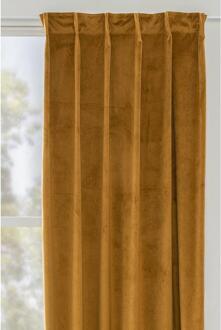 Gordijn Yara - Oker - 140x280 Cm (1 Stuk) - Polyester - Geel