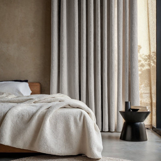 Gordijnen Bouclé - Haken Of Ringen 250x300 Cm - - Dekbed-Discounter.nl Zand - 300 x 250 cm